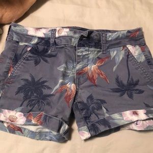 American Eagle midi shorts in a floral pattern